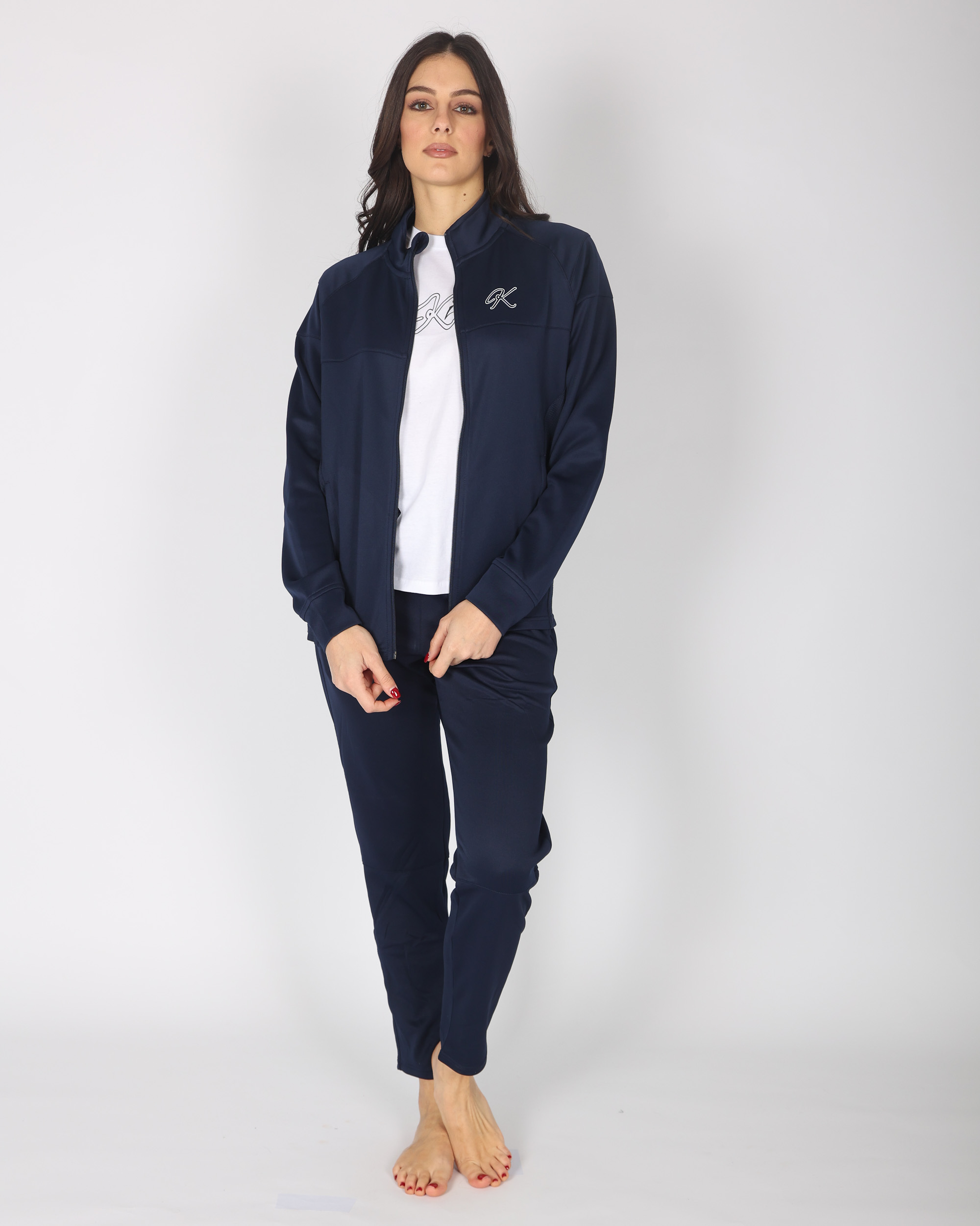 kitai tuta blu 100% poliestere riciclato