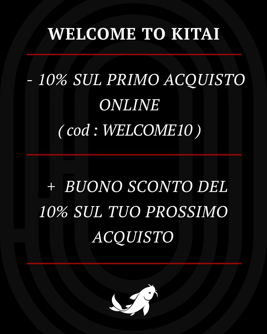 kitai codice sconto di benvenuto